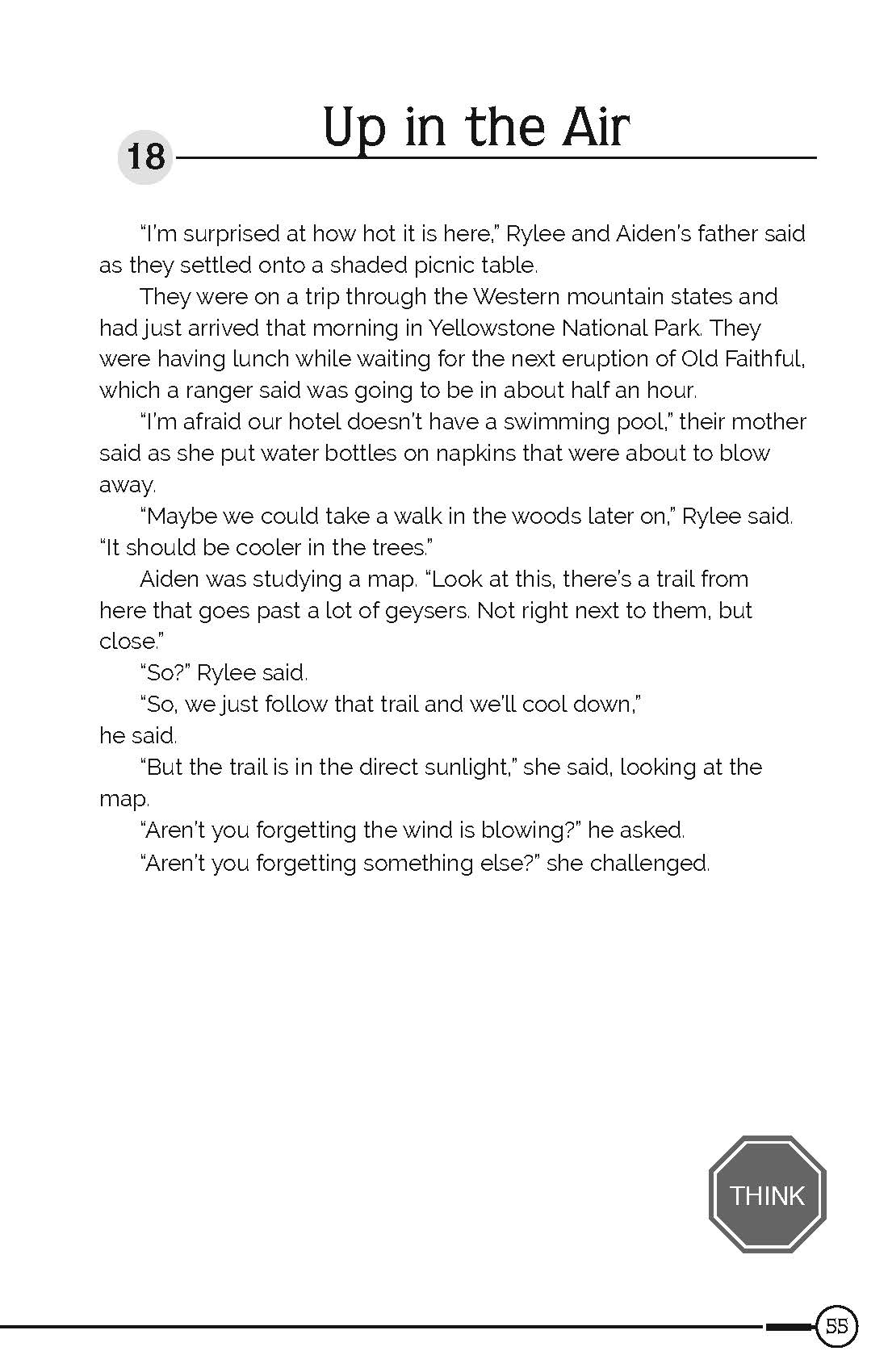 Text-based scene from a book or story with a white background